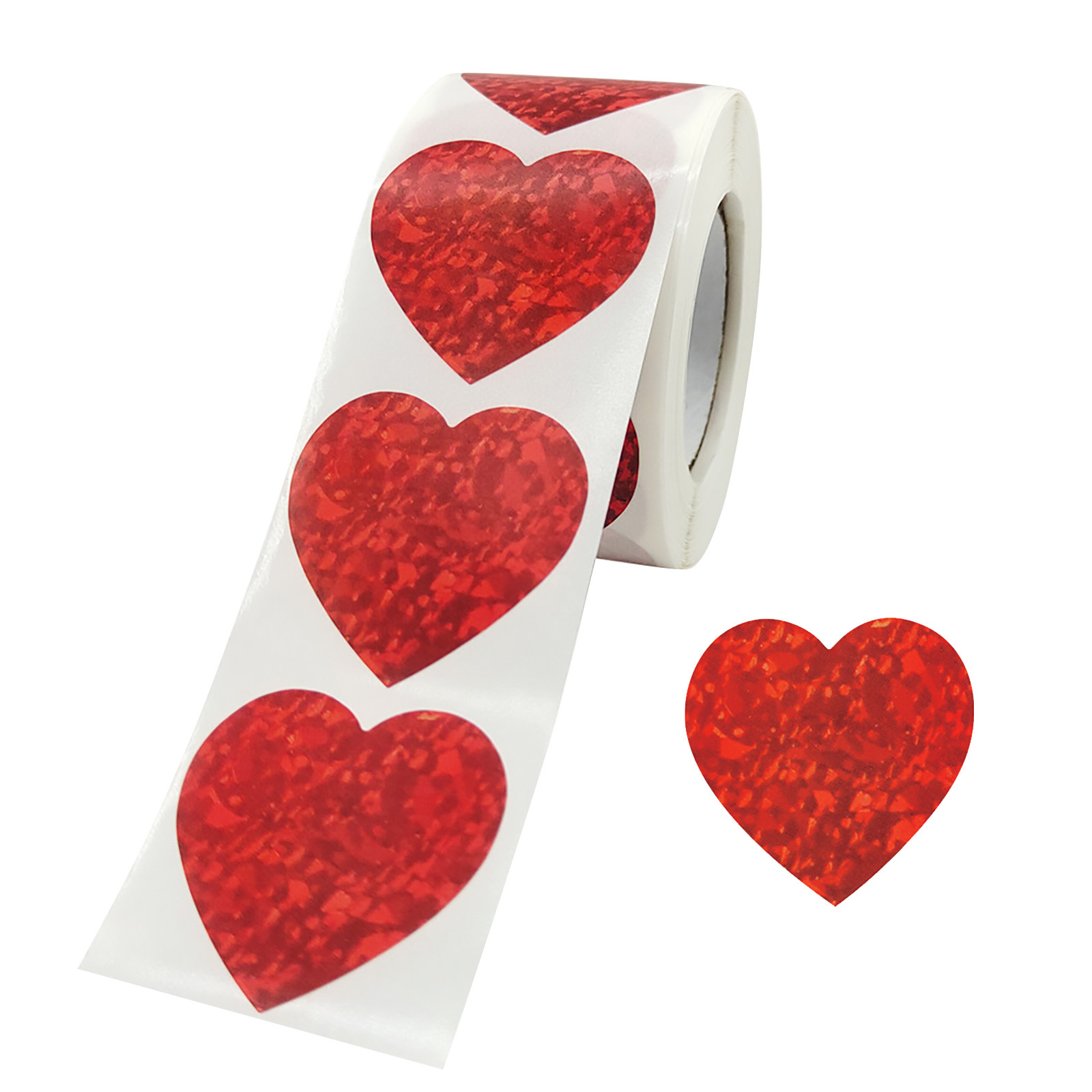 Days of The with Shapes Sticky Letters for Stockings Roll Pack Love  Valentine's Day Sticker Heart Sealing Sticker Gift Decoration Self Adhesive  Label 500/ Roll 
